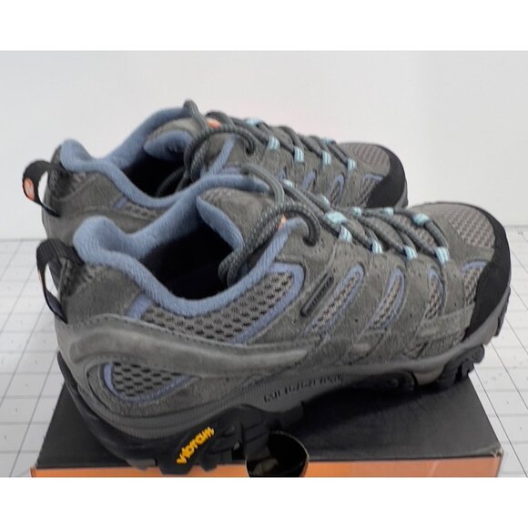 Merrell Moab 2 Women's Sz. 6 Wide EE Grey Oxford Waterproof New - Picture 2 of 10